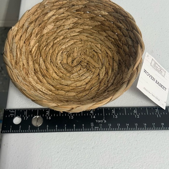 Brown Coiled Basket Accent for Home Decor - Picture 1 of 5